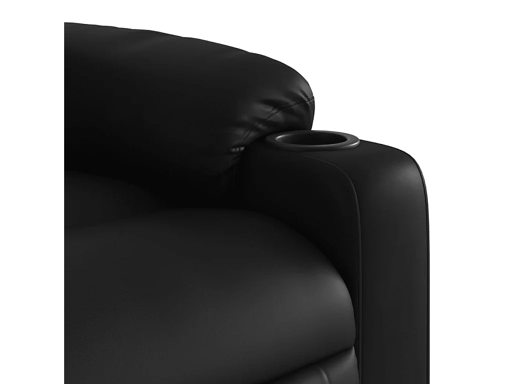 Fauteuil inclinable-Chaise de relax-Fauteuil de Massage noir similicuir SHL1233