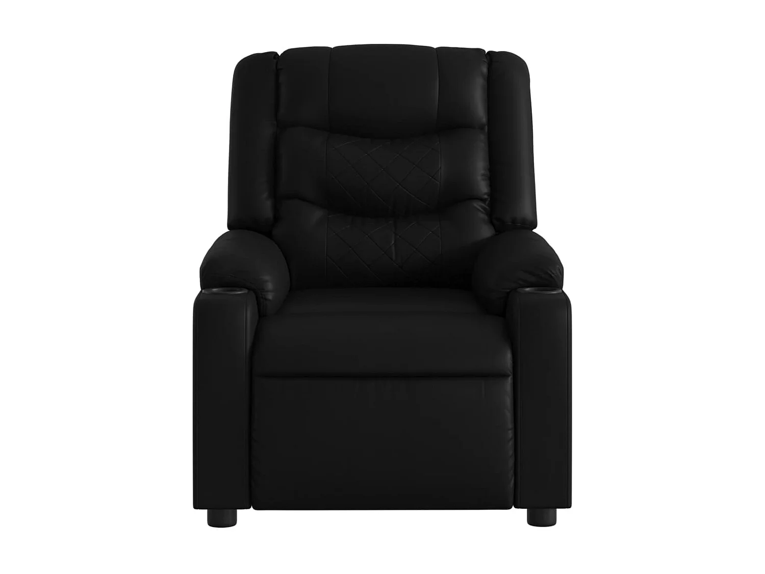 Fauteuil inclinable-Chaise de relax-Fauteuil de Massage noir similicuir SHL1233