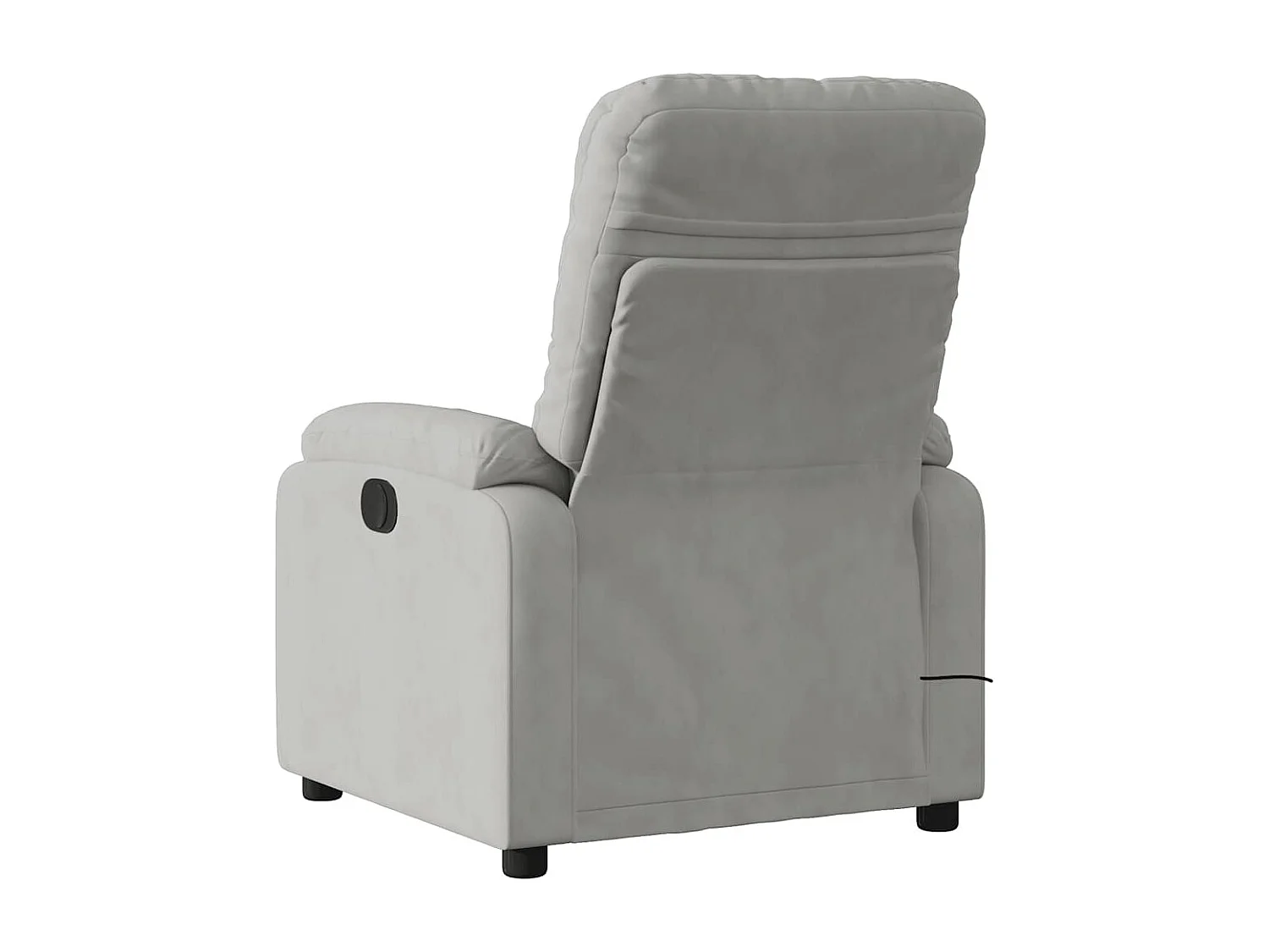 Massagesessel Elektrisch | Relaxsessel indoor Hellgrau Mikrofasergewebe SHL49684