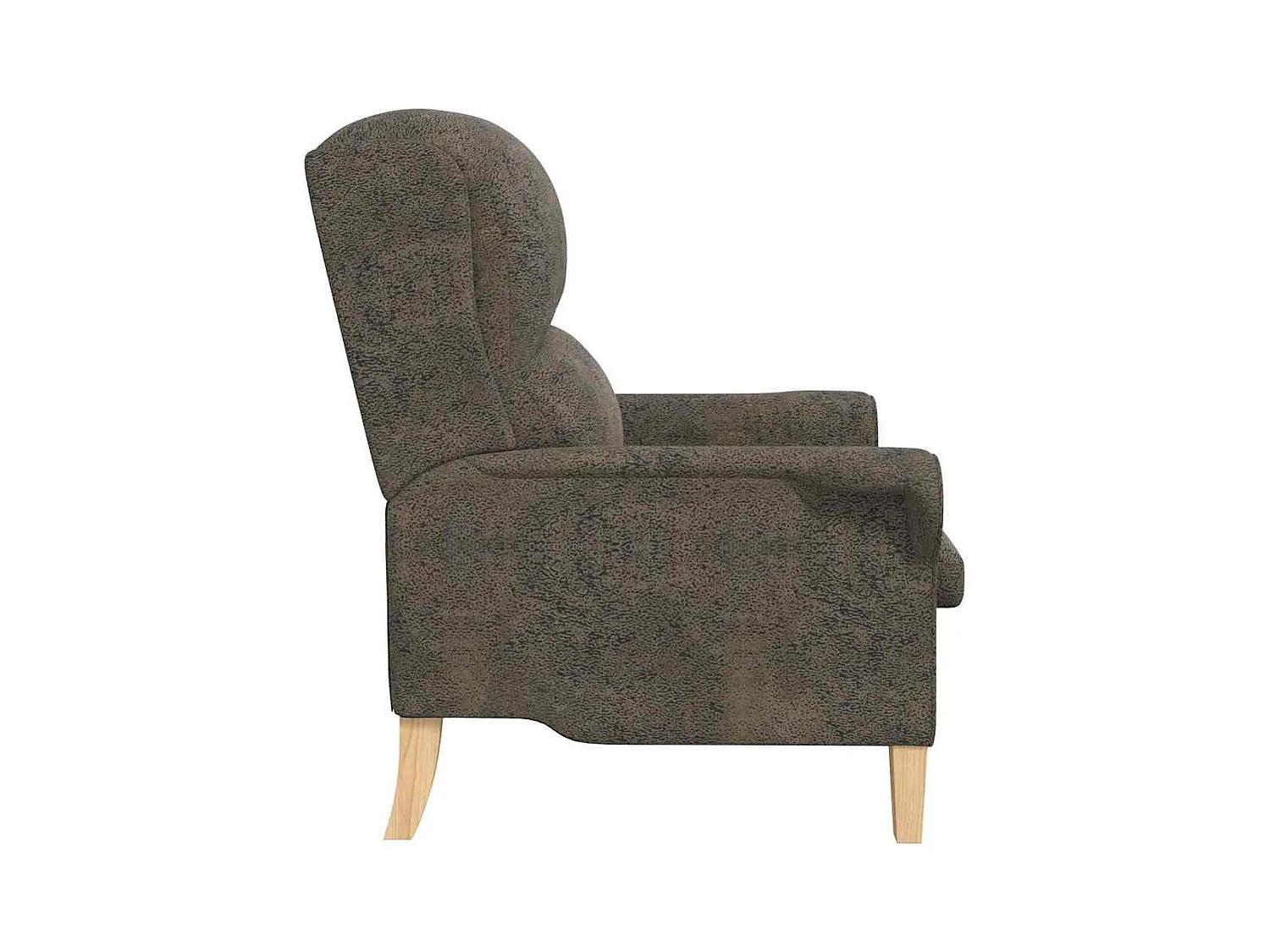 Sillón de salón | Silla de relax | Sillón Gris oscuro 76x94x102 cm Cuero sintético SHL6915