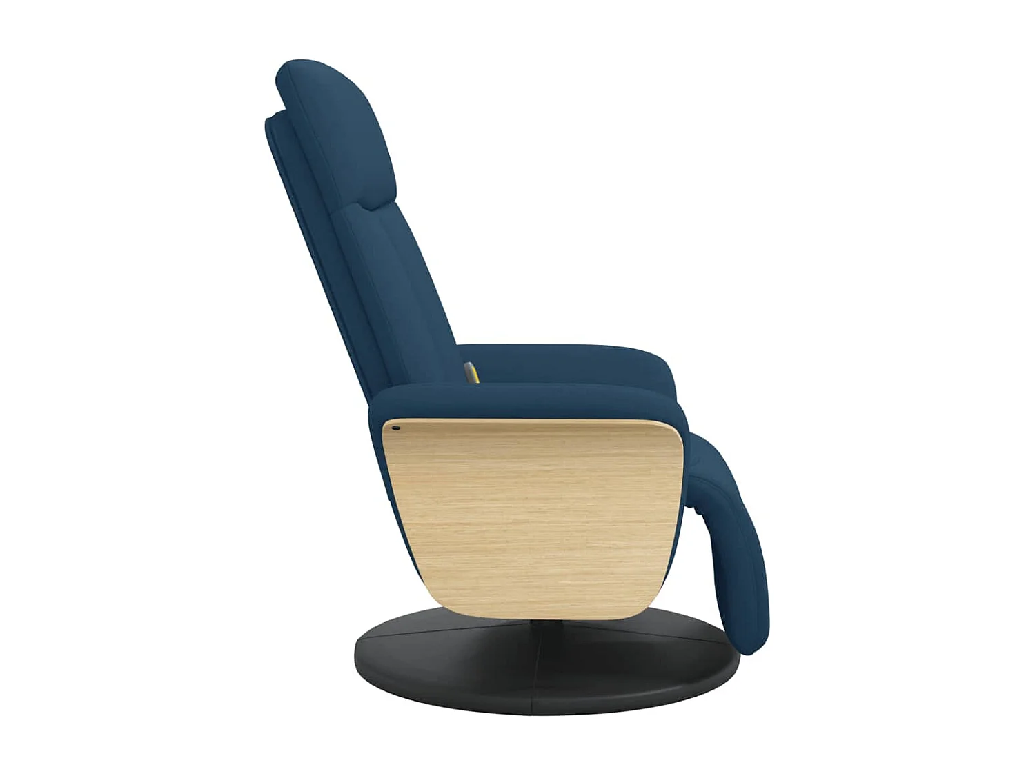 Fauteuil inclinable-Chaise-Fauteuil salon de massage avec repose-pieds bleu tissu SHL3893
