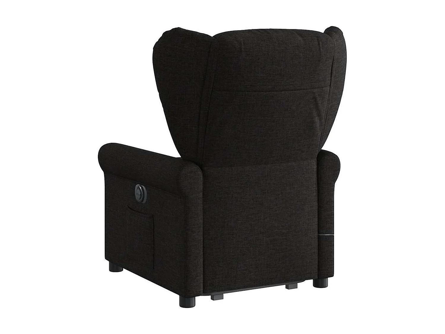Fauteuil inclinable-Chaise de relax-Fauteuil de Massage Noir Tissu SHL4623