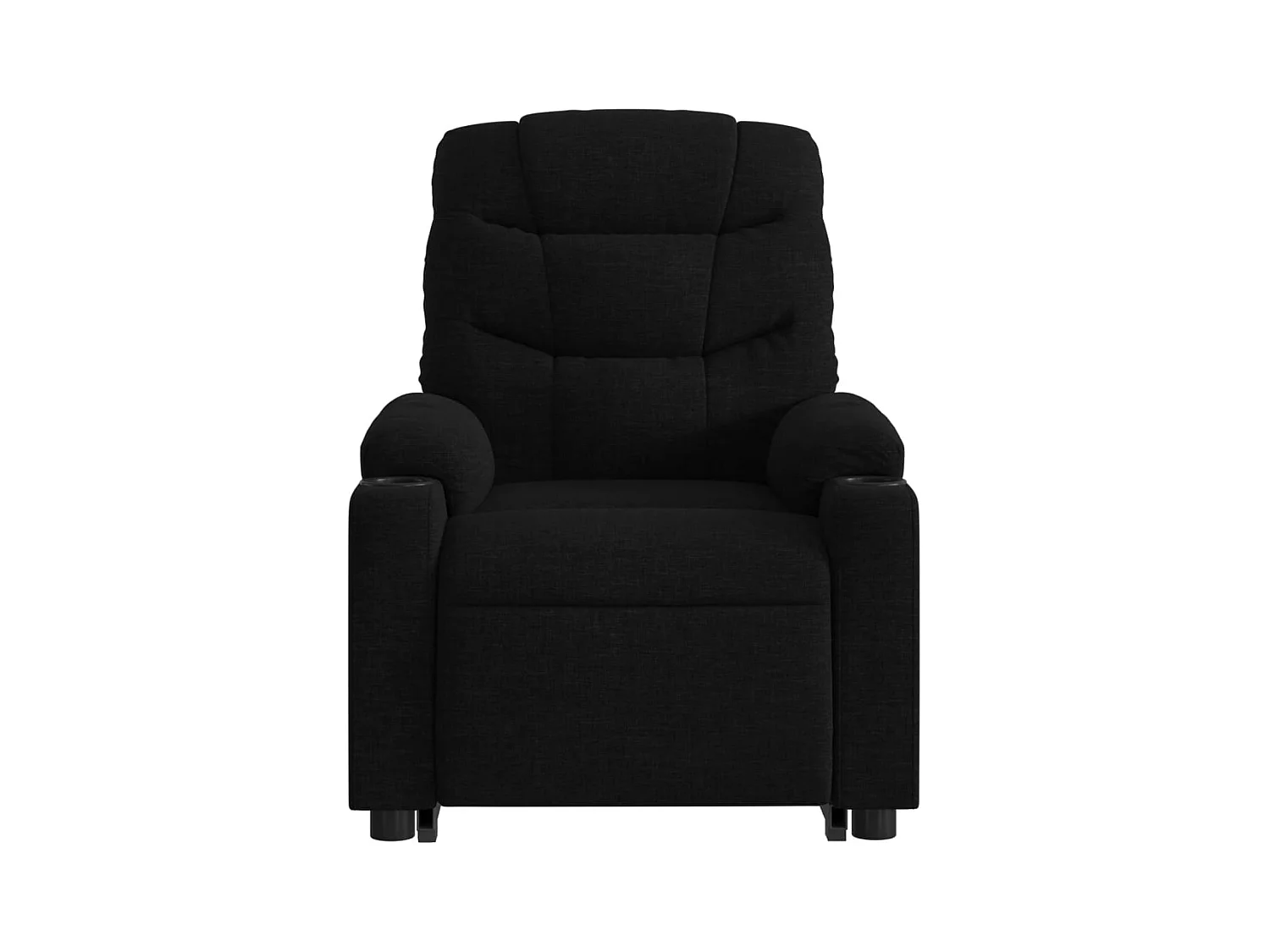 Fauteuil inclinable électrique-Chaise de relax-Fauteuil salon noir tissu SHL5482
