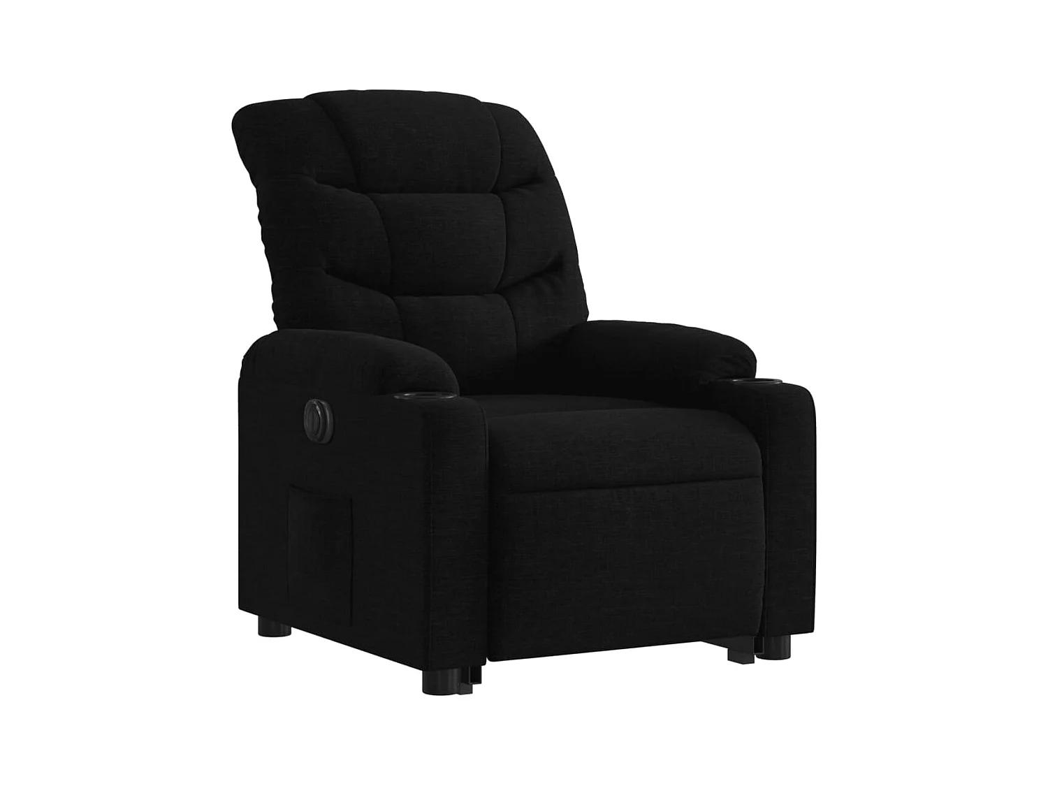 Silla de relax | Sillón eléctrico reclinable elevable de tela negro SHL2328