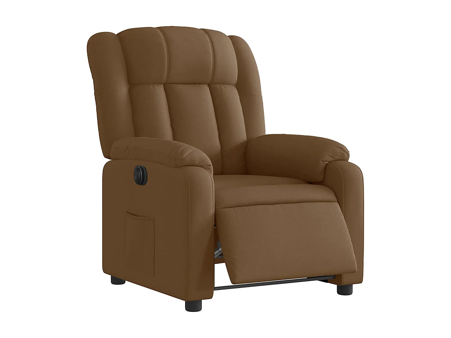 Fauteuil inclinable électrique-Chaise de relax-Fauteuil salon Marron Tissu SHL5315