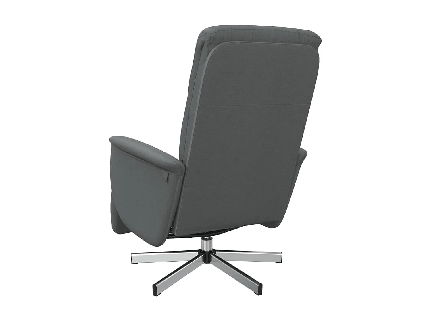 Sillón de relax | Sillón reclinable con reposapiés tela gris oscuro SHL2052