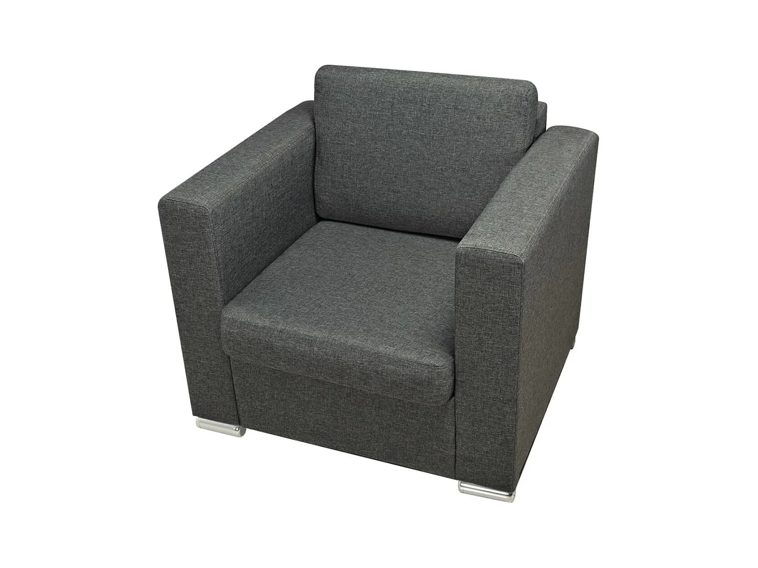 Sillón de salón | Silla de relax | Sillón de tela gris oscuro SHL2134