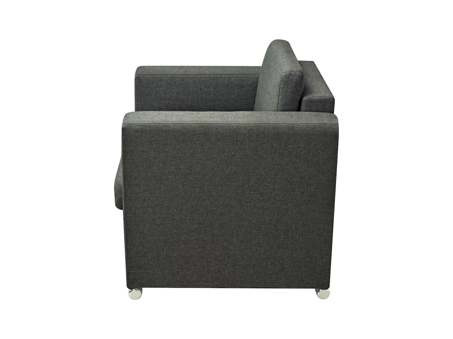 Sillón de salón | Silla de relax | Sillón de tela gris oscuro SHL2134