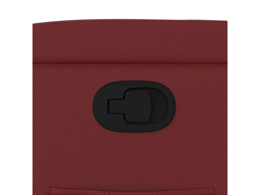 Sillón de relax | Sillón reclinable de cuero sintético rojo tinto SHL8150