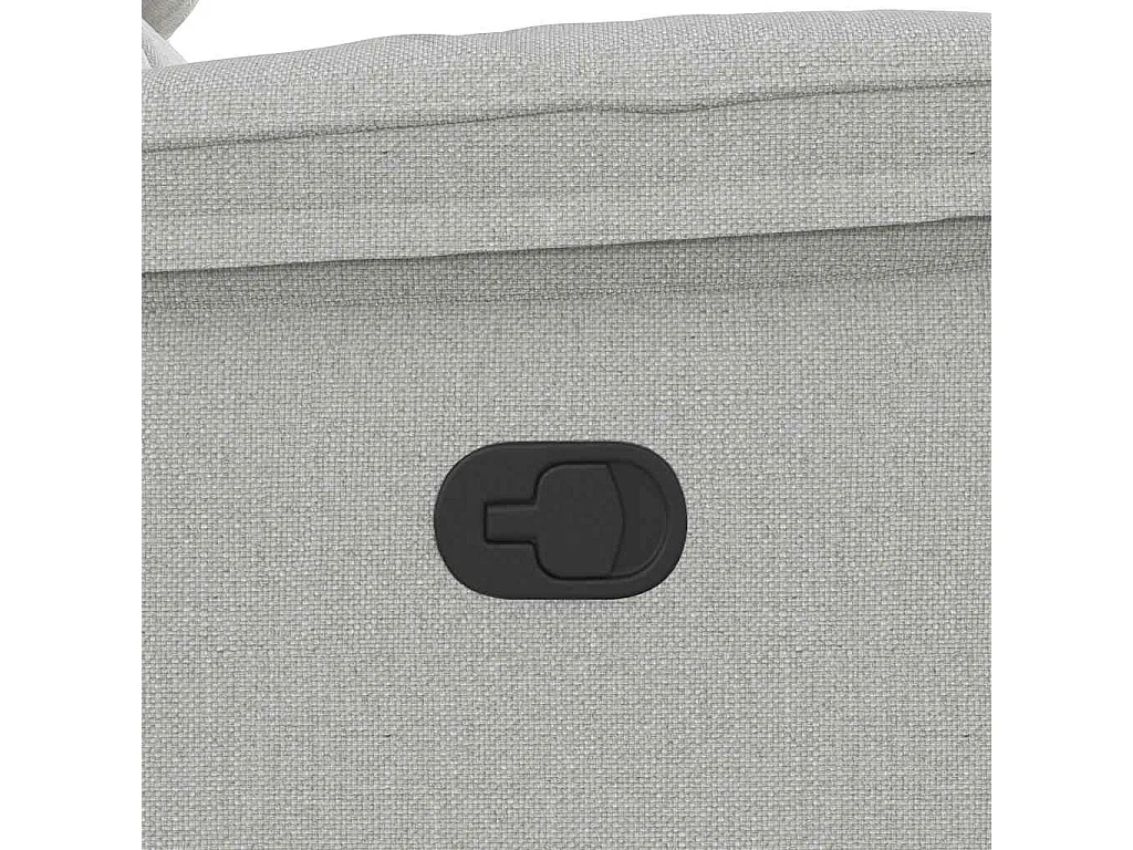 Sillón de salón | Silla | Sillón de masaje reclinable de tela gris nube SHL3489