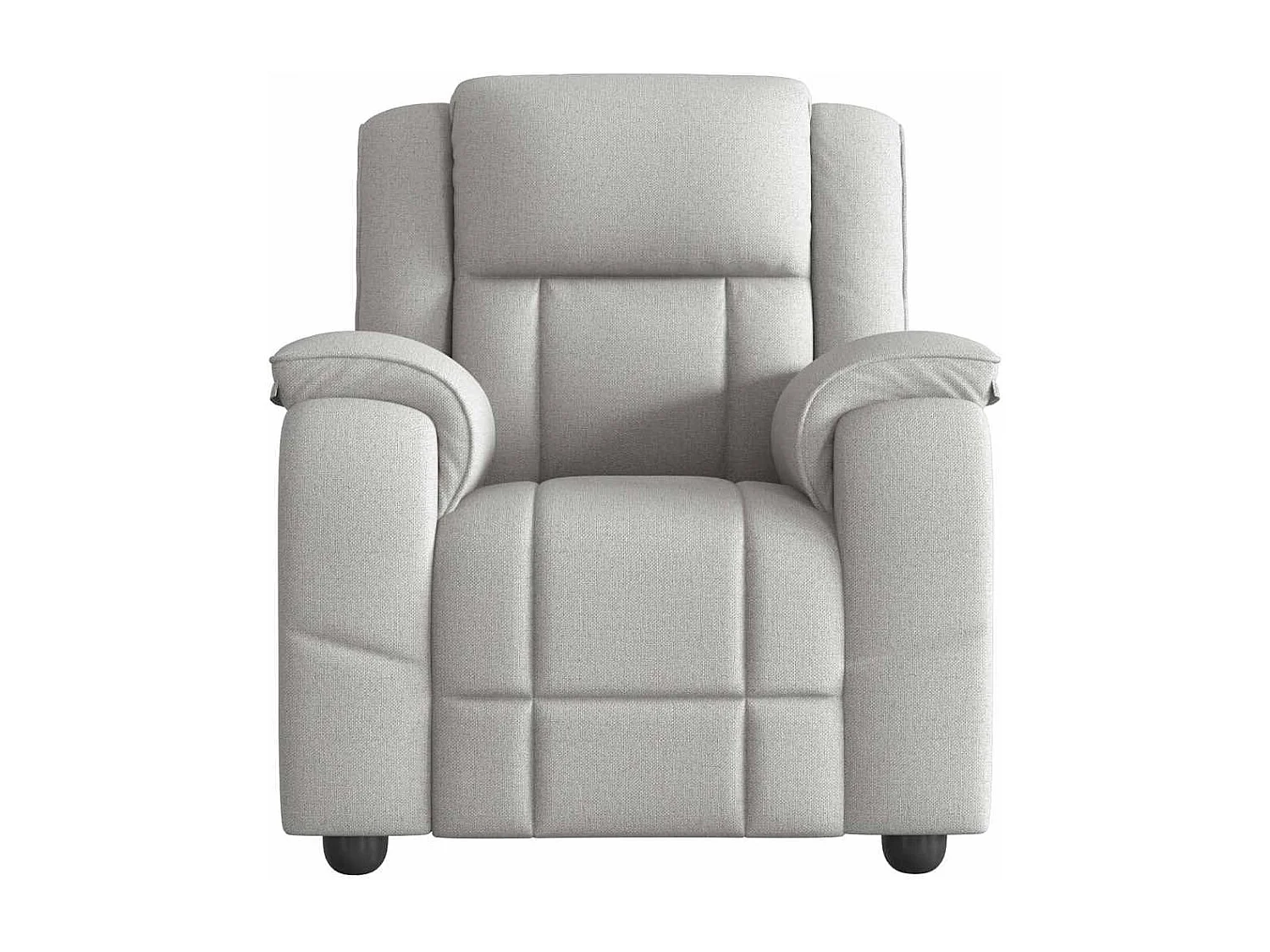 Fauteuil inclinable-Chaise de relax-Fauteuil de Massage gris nuage tissu SHL4344