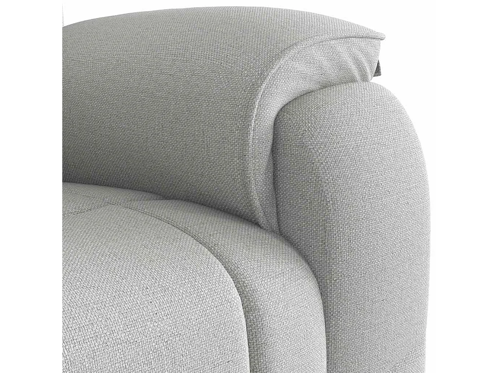 Fauteuil inclinable-Chaise de relax-Fauteuil de Massage gris nuage tissu SHL4344