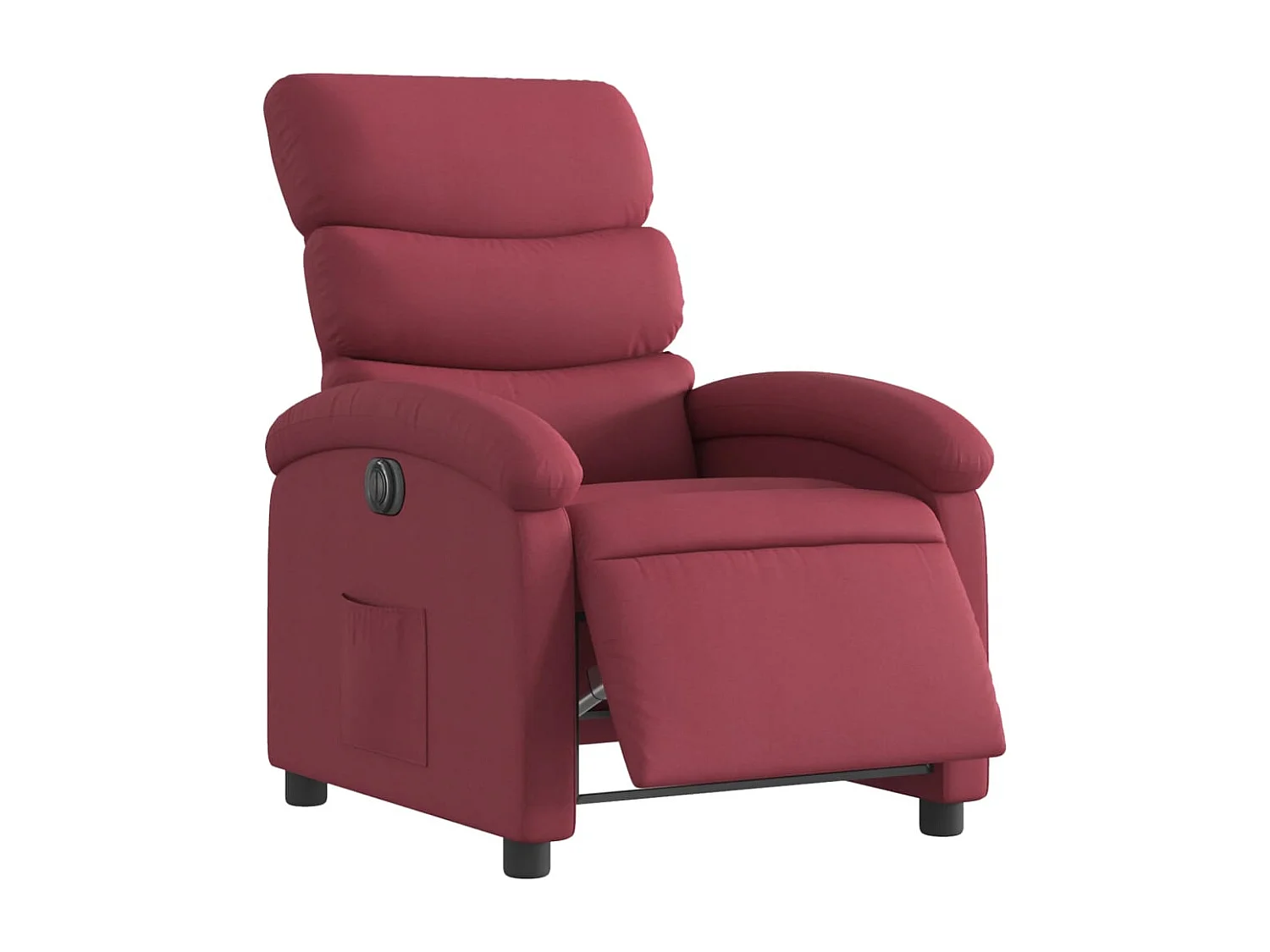 Fauteuil inclinable électrique-Chaise de relax-Fauteuil salon Rouge bordeaux Tissu SHL1372