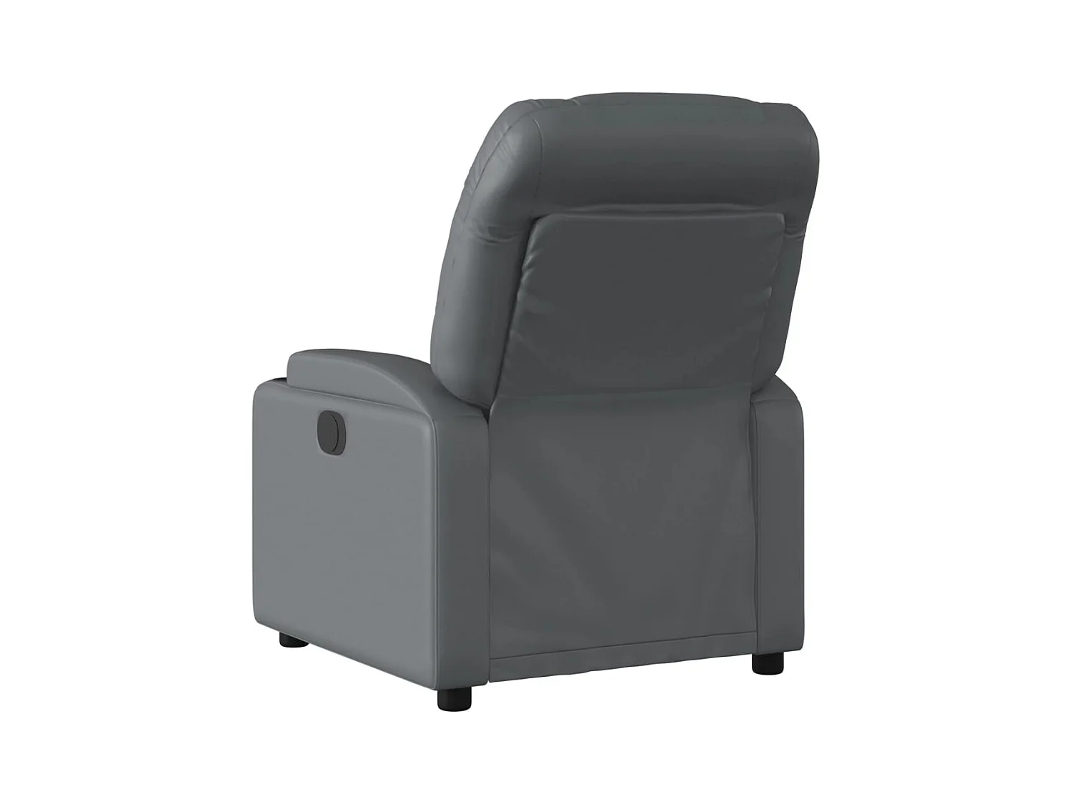 Sillón de relax | Sillón reclinable de cuero sintético gris SHL9753