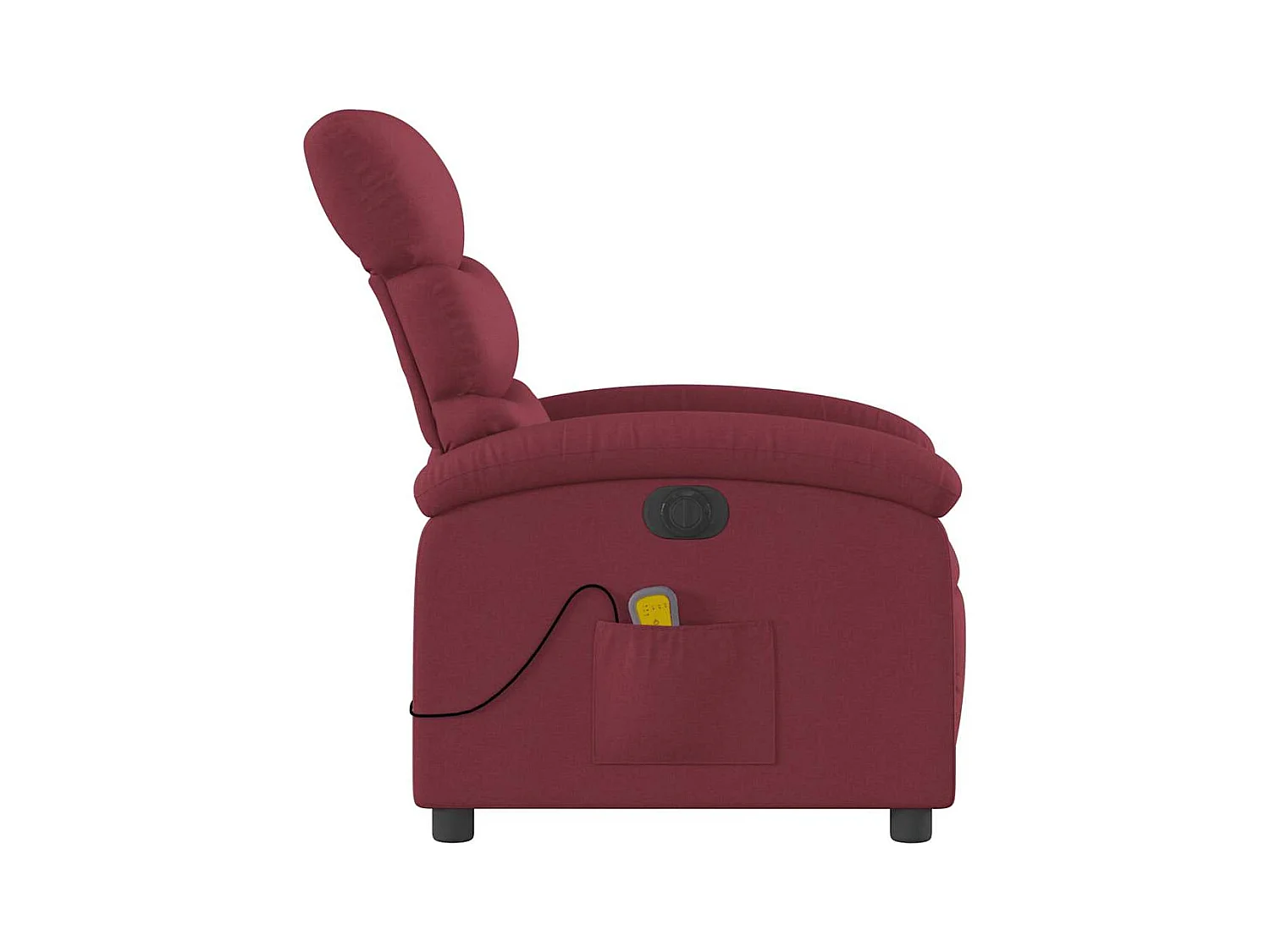 Sillón de salón | Silla | Sillón de masaje reclinable eléctrico tela rojo tinto SHL8246