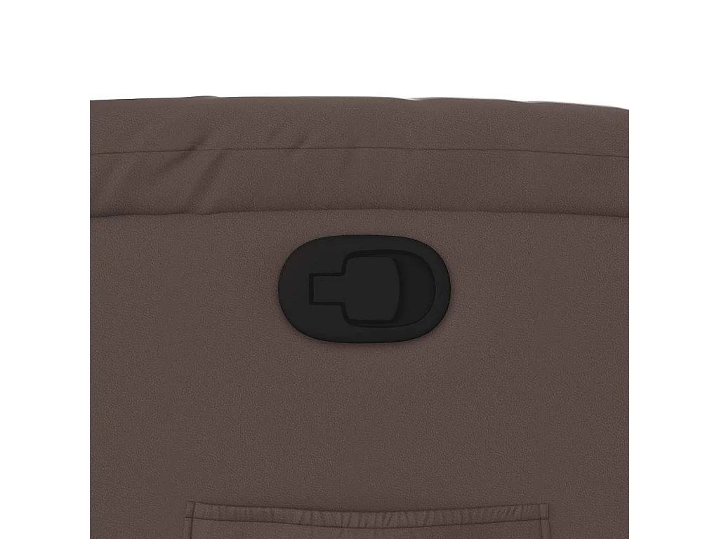 Sillón de relax | Sillón reclinable de cuero sintético marrón SHL2202