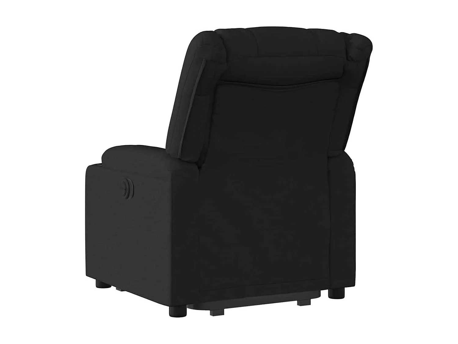 Relaxsessel mit Aufstehhilfe Elektrisch | Lounge Sessel indoor Schwarz Stoff SHL4019