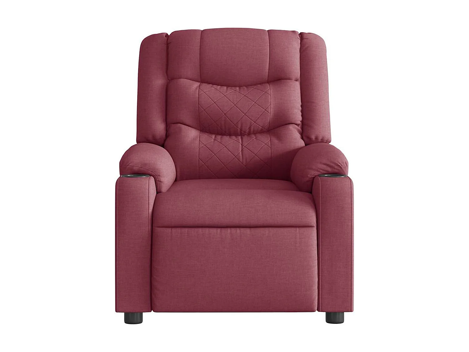 Fauteuil inclinable-Chaise de relax-Fauteuil TV Rouge bordeaux Tissu SHL2470