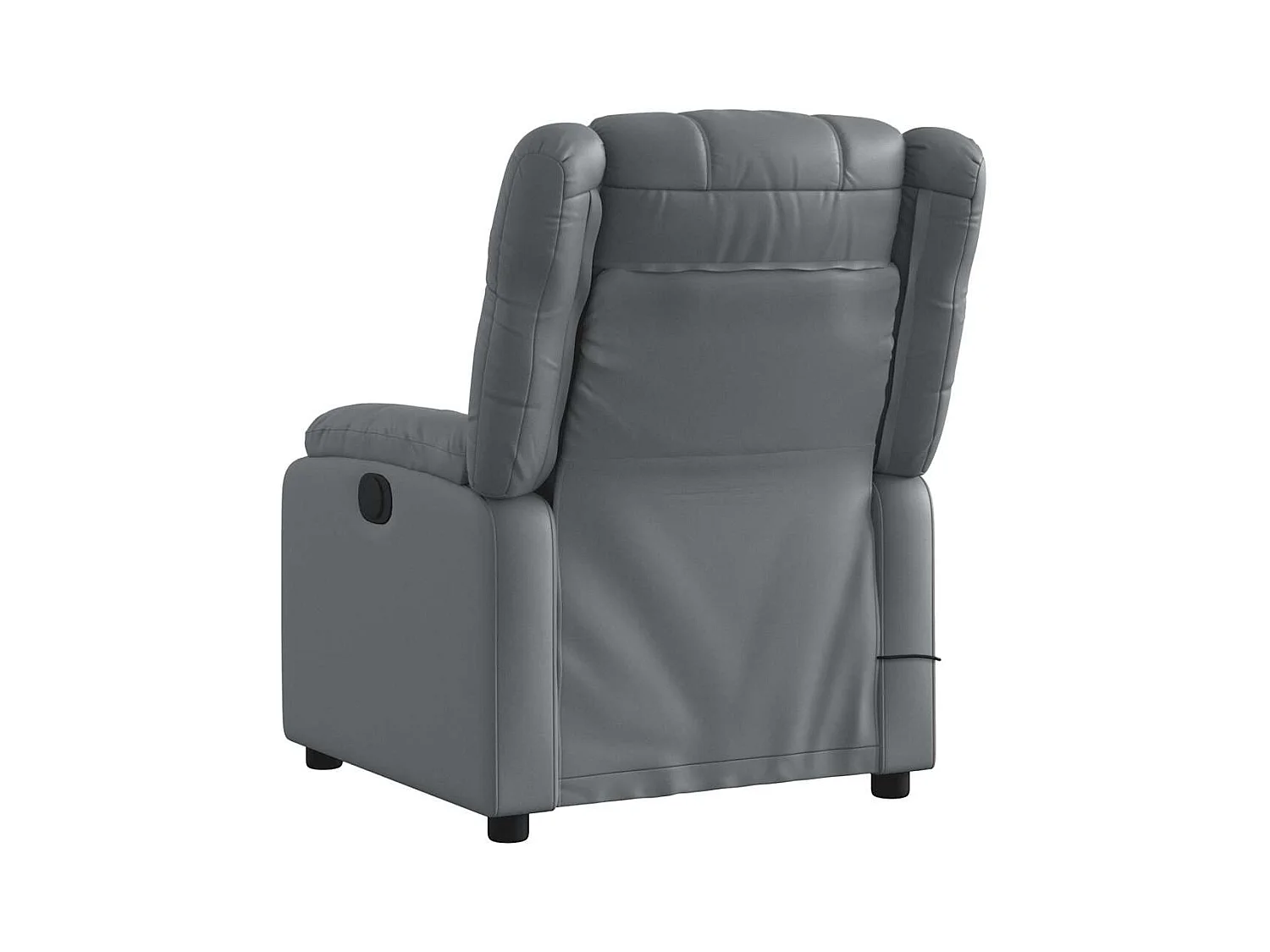 Sillón de salón | Silla | Sillón de masaje reclinable cuero sintético gris SHL8916