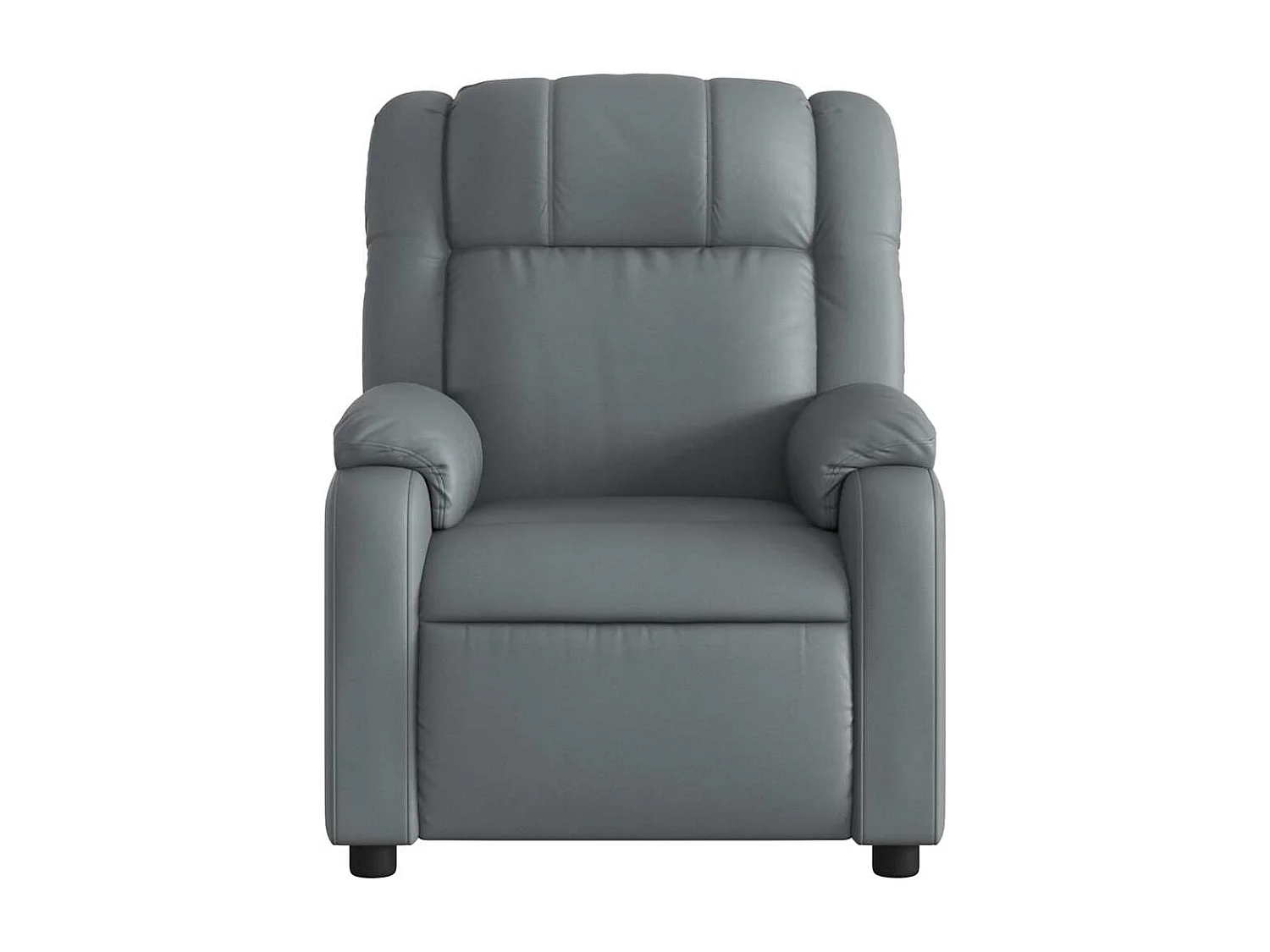 Sillón de salón | Silla | Sillón de masaje reclinable cuero sintético gris SHL8916