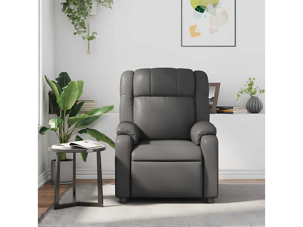 Relaxsessel | Massagesessel Grau Kunstleder SHL40031