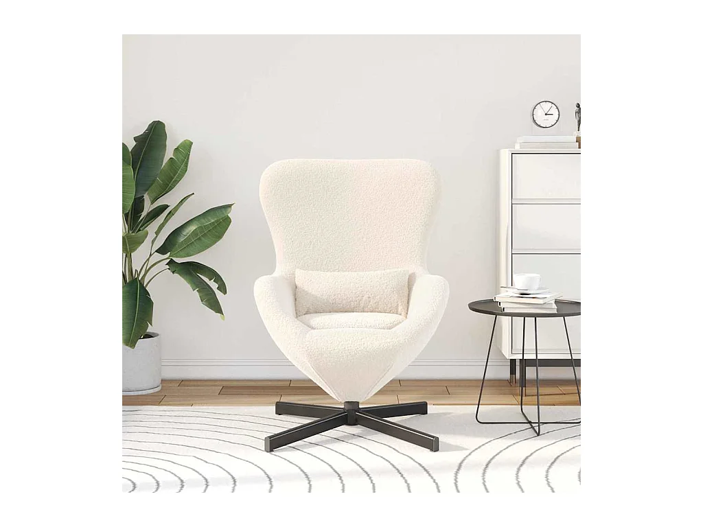 Sillón de relax | Sillón huevo Crema 63x73x90 cm SHL9023