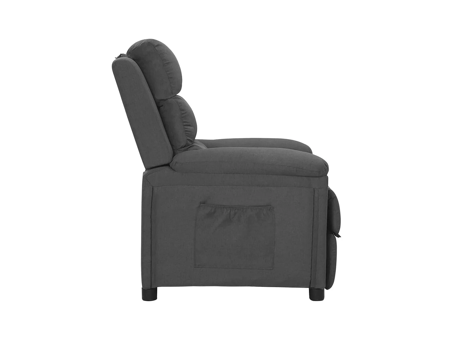 Poltrona Reclinável | Poltrona Confortável Relax tecido cinzento-escuro SHL102784
