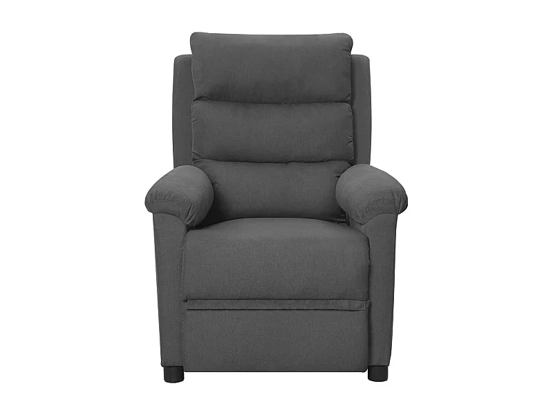 Fauteuil inclinable-Fauteuil de salon Gris foncé Tissu SHL3861