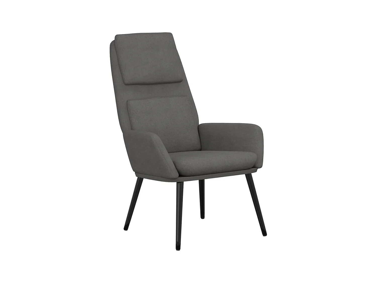 Chaise de relaxation-Fauteuil de Salon Gris clair Tissu SHL2454