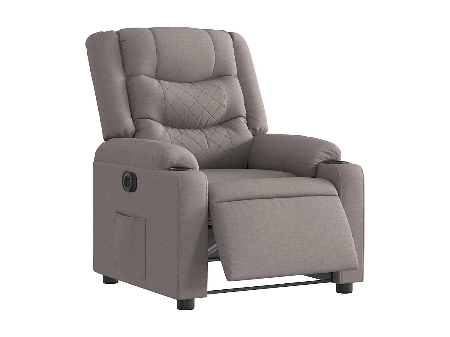 Fauteuil inclinable électrique-Chaise de relax-Fauteuil TV Taupe Tissu SHL1838