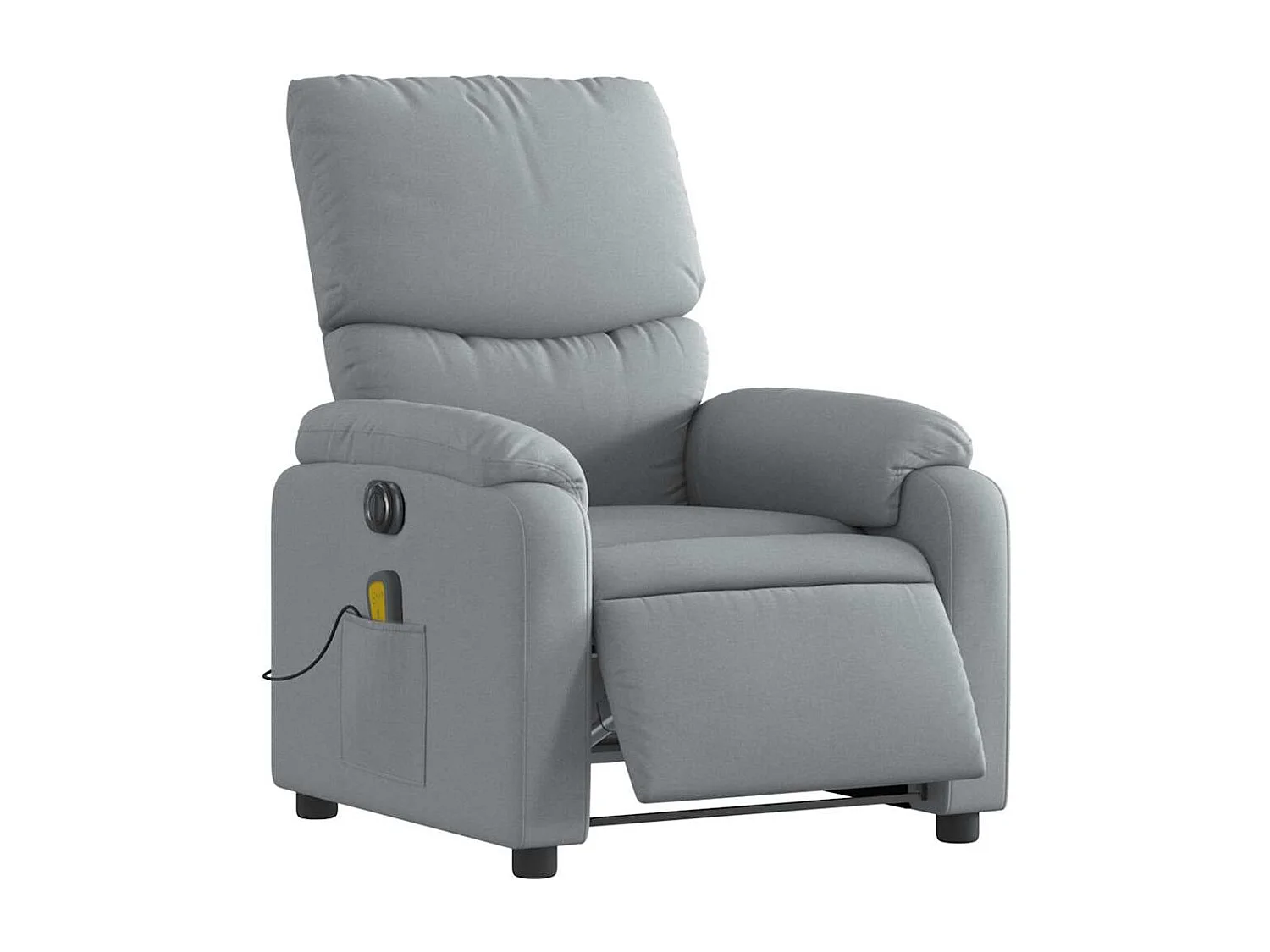 Fauteuil inclinable électrique-Fauteuil de massage pour Salon gris clair tissu SHL1456