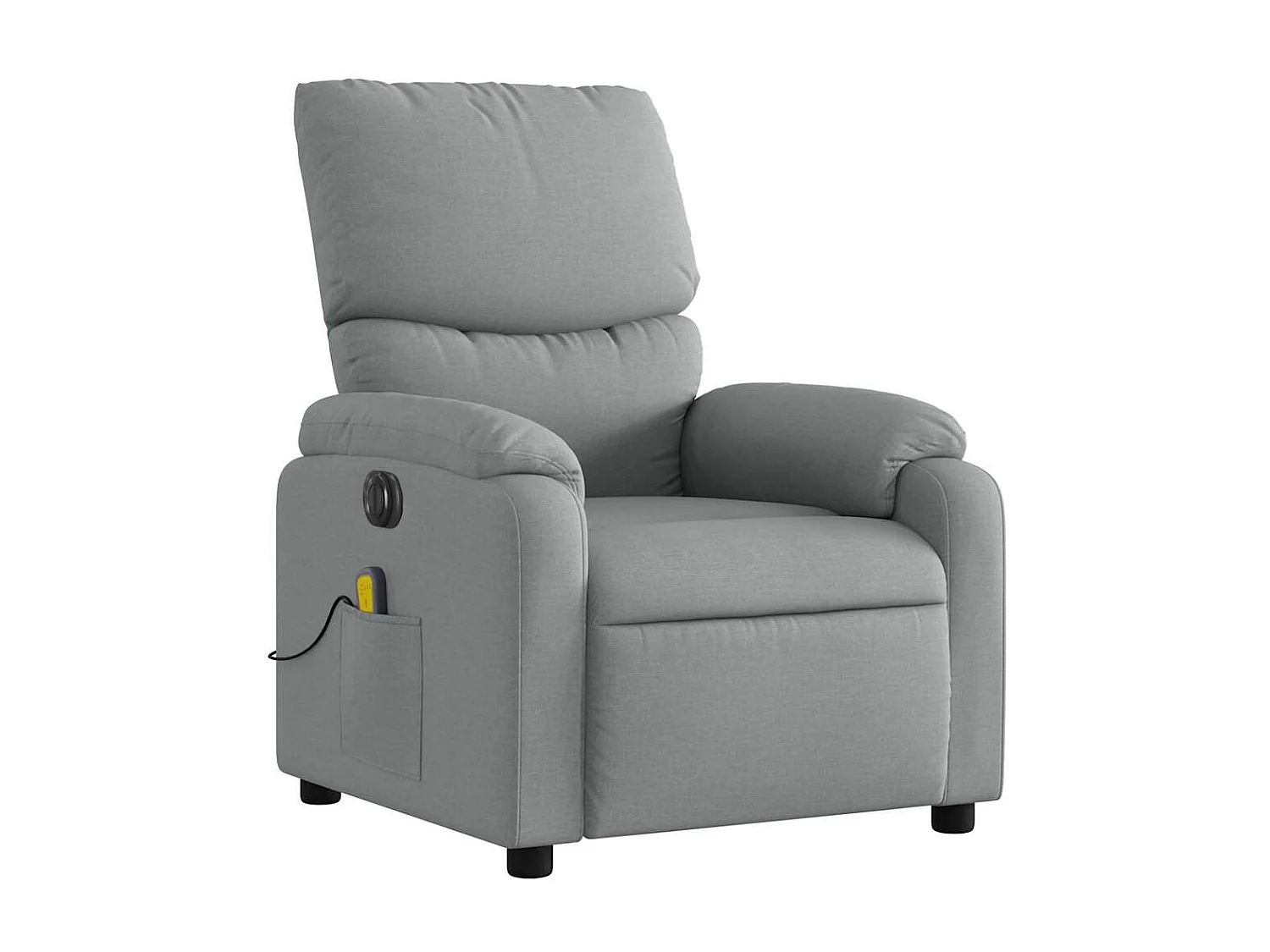 Fauteuil inclinable électrique-Fauteuil de massage pour Salon gris clair tissu SHL1456