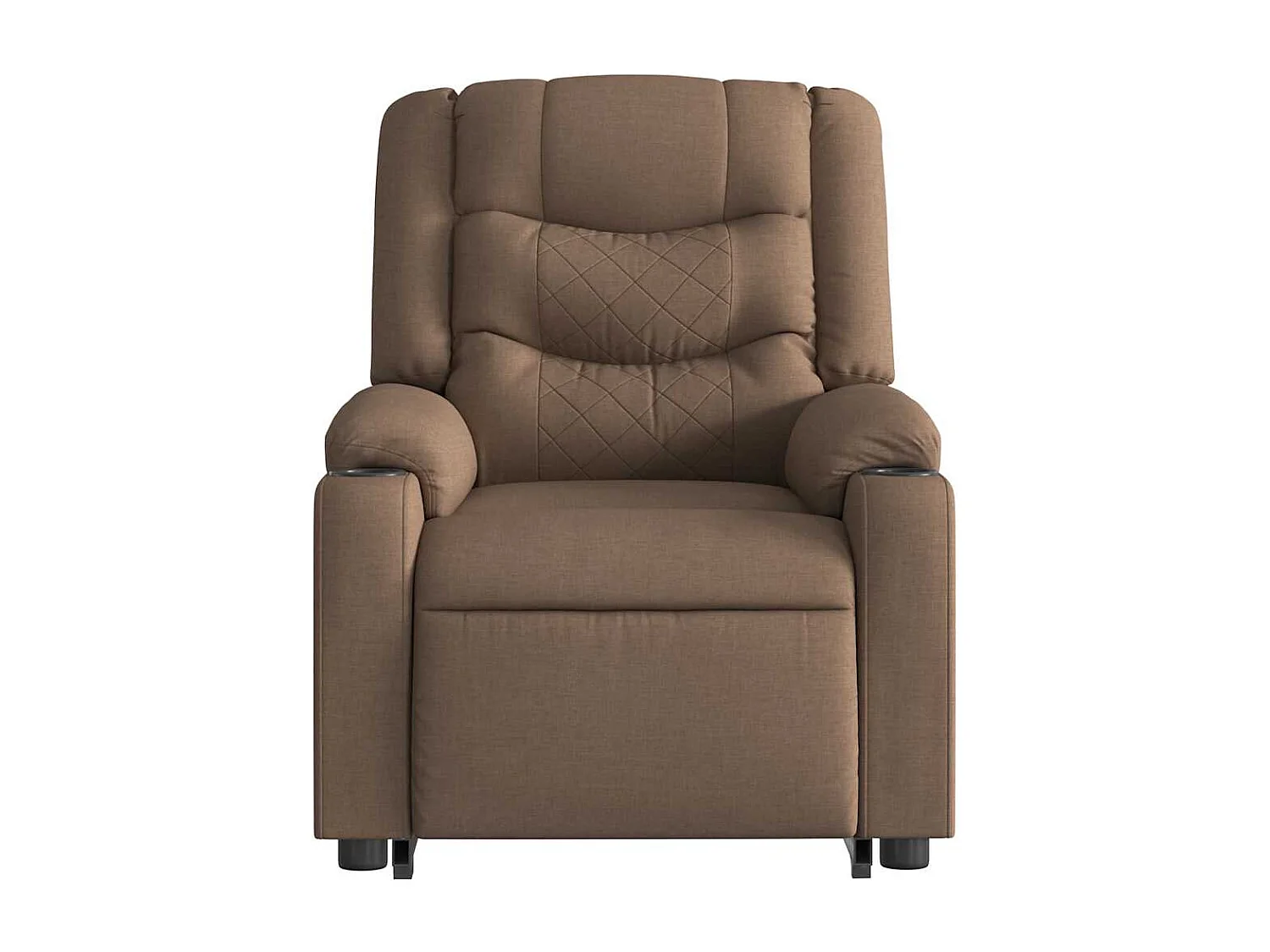 Fauteuil inclinable-Chaise de relax-Fauteuil de Massage Marron Tissu SHL2872