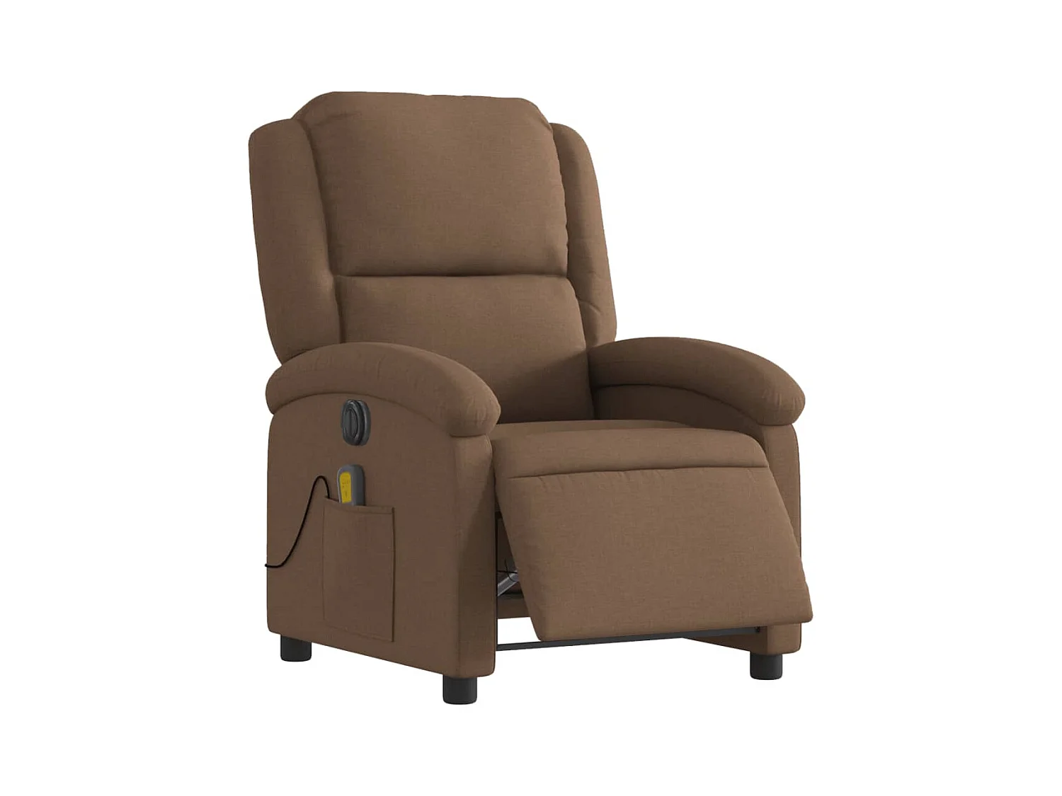 Sillón de relax | Sillón reclinable de masaje eléctrico tela marrón SHL4177