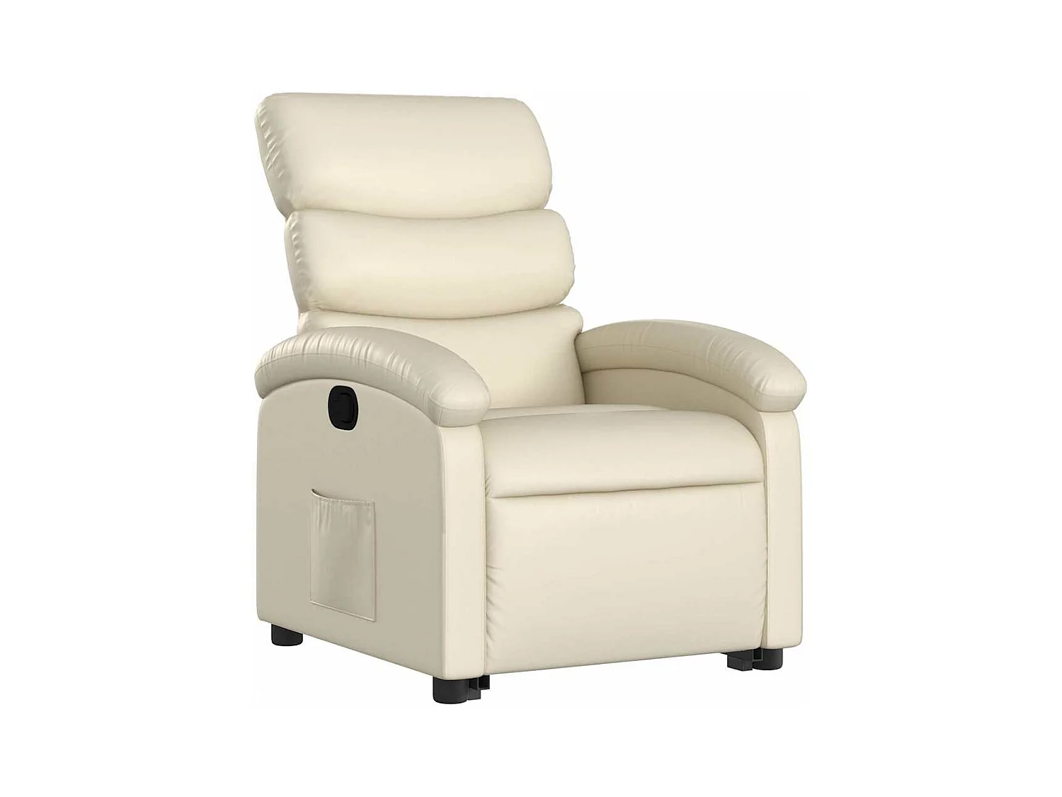 Sillón de relax | Sillón reclinable elevable cuero artificial color crema SHL8617