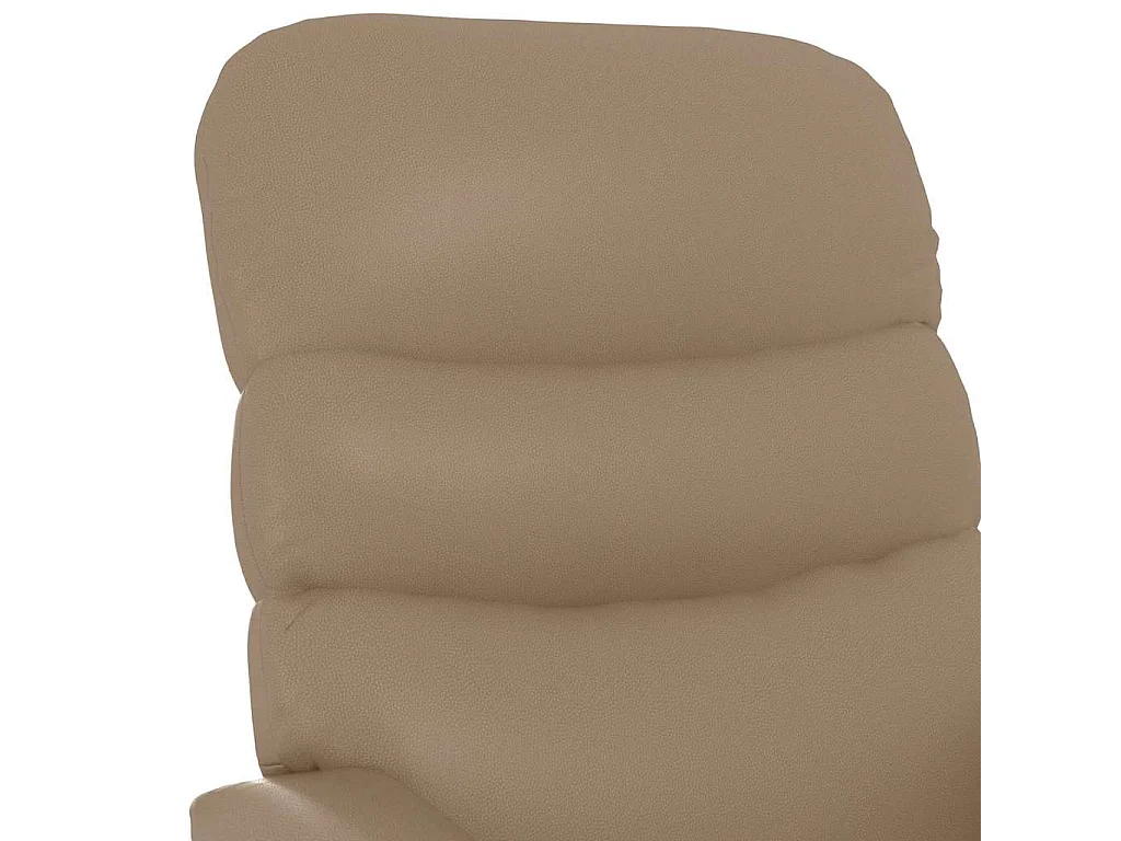 Sillón de relax | Sillón reclinable de cuero sintético color capuchino SHL5459