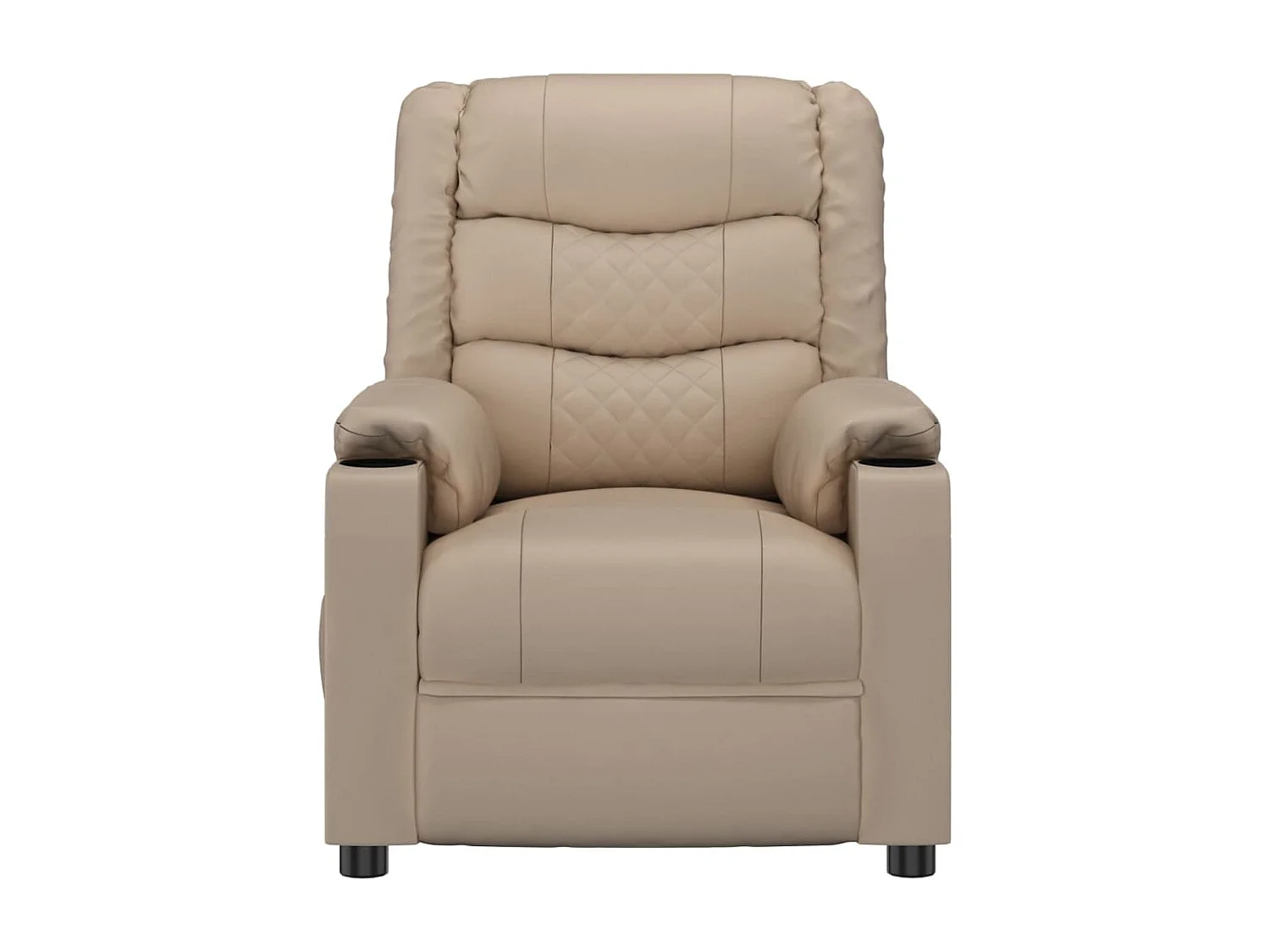 Relaxstoel | Fauteuil | Bureaustoel verstelbaar kunstleer cappuccinokleurig