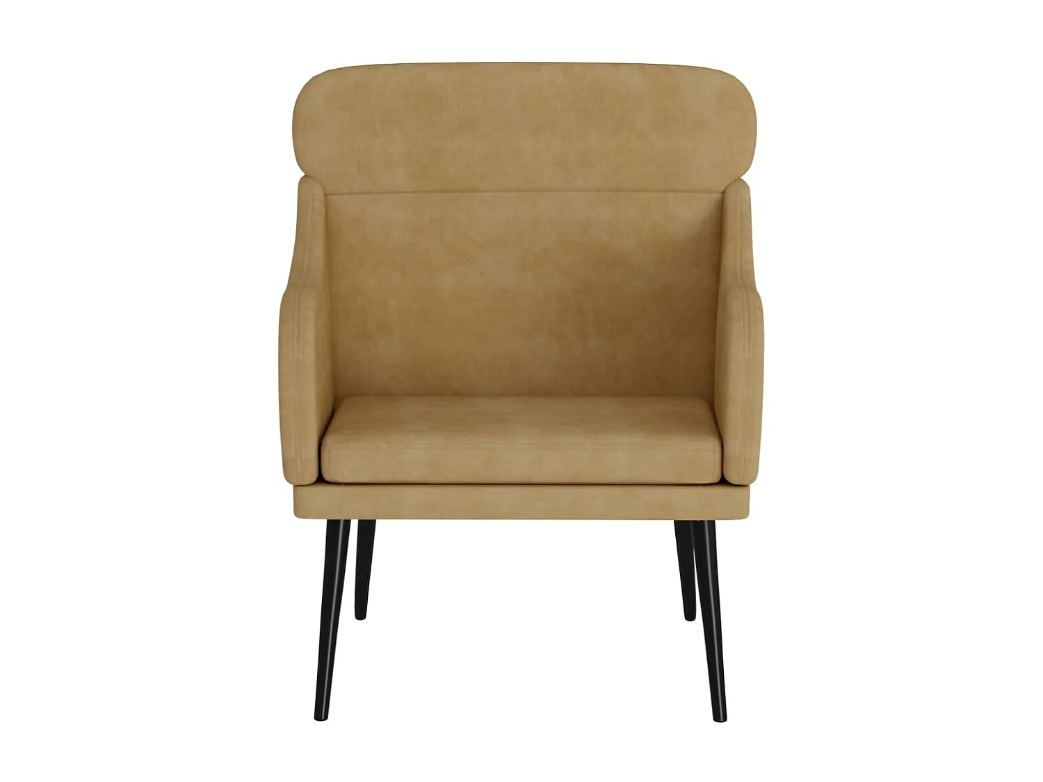 Fauteuil | Relaxstoel 63x76x80 cm fluweel bruin