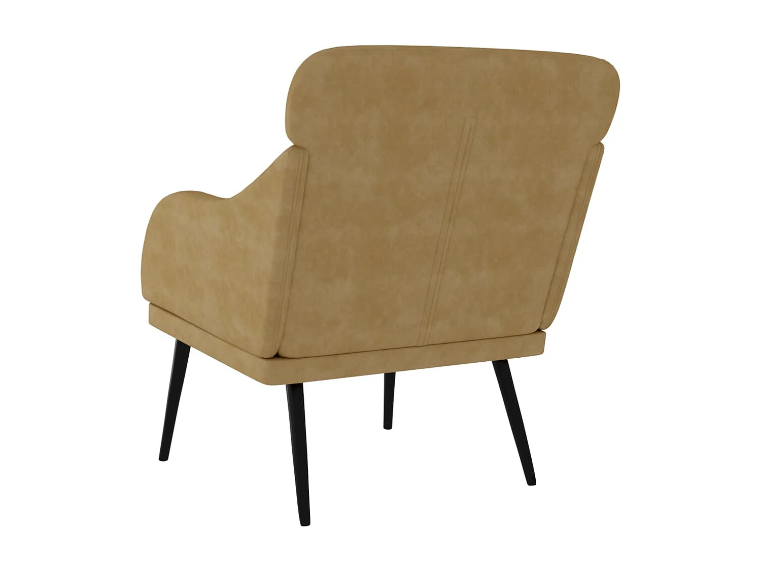 Fauteuil | Relaxstoel 63x76x80 cm fluweel bruin