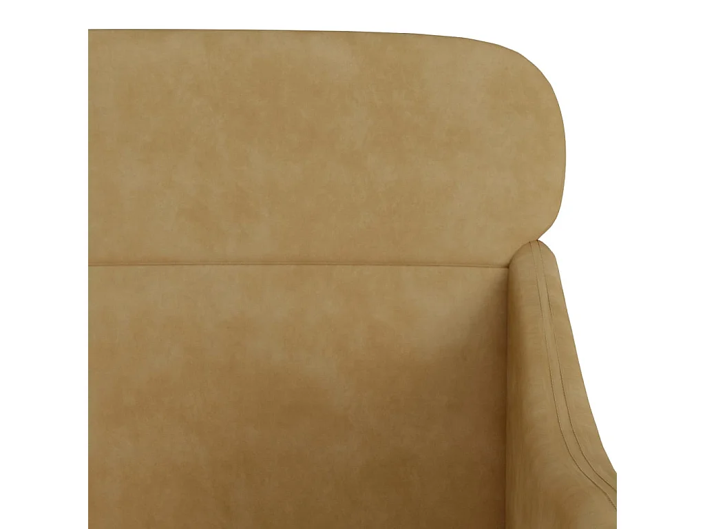 Fauteuil | Relaxstoel 63x76x80 cm fluweel bruin