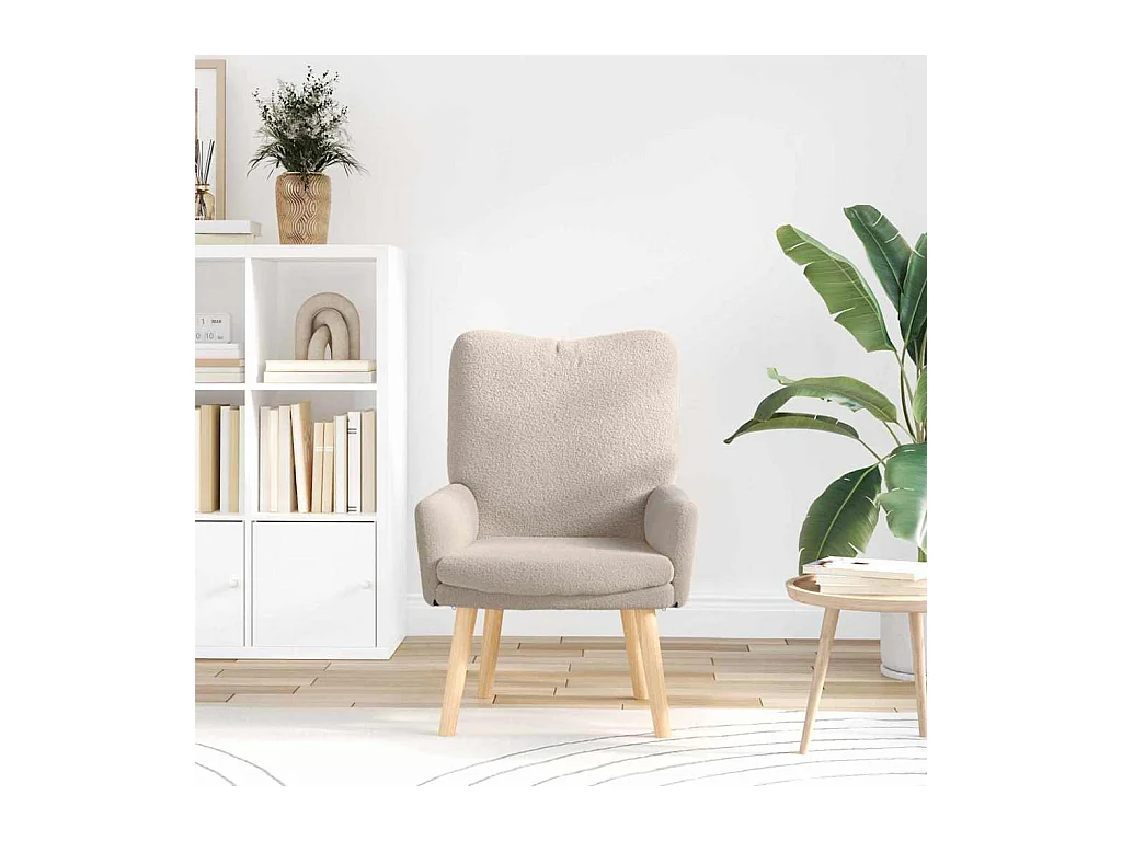 Sillón de relax | Silla Relax | Sillón de salón Gris claro 63x67x94 cm tela SHL2529