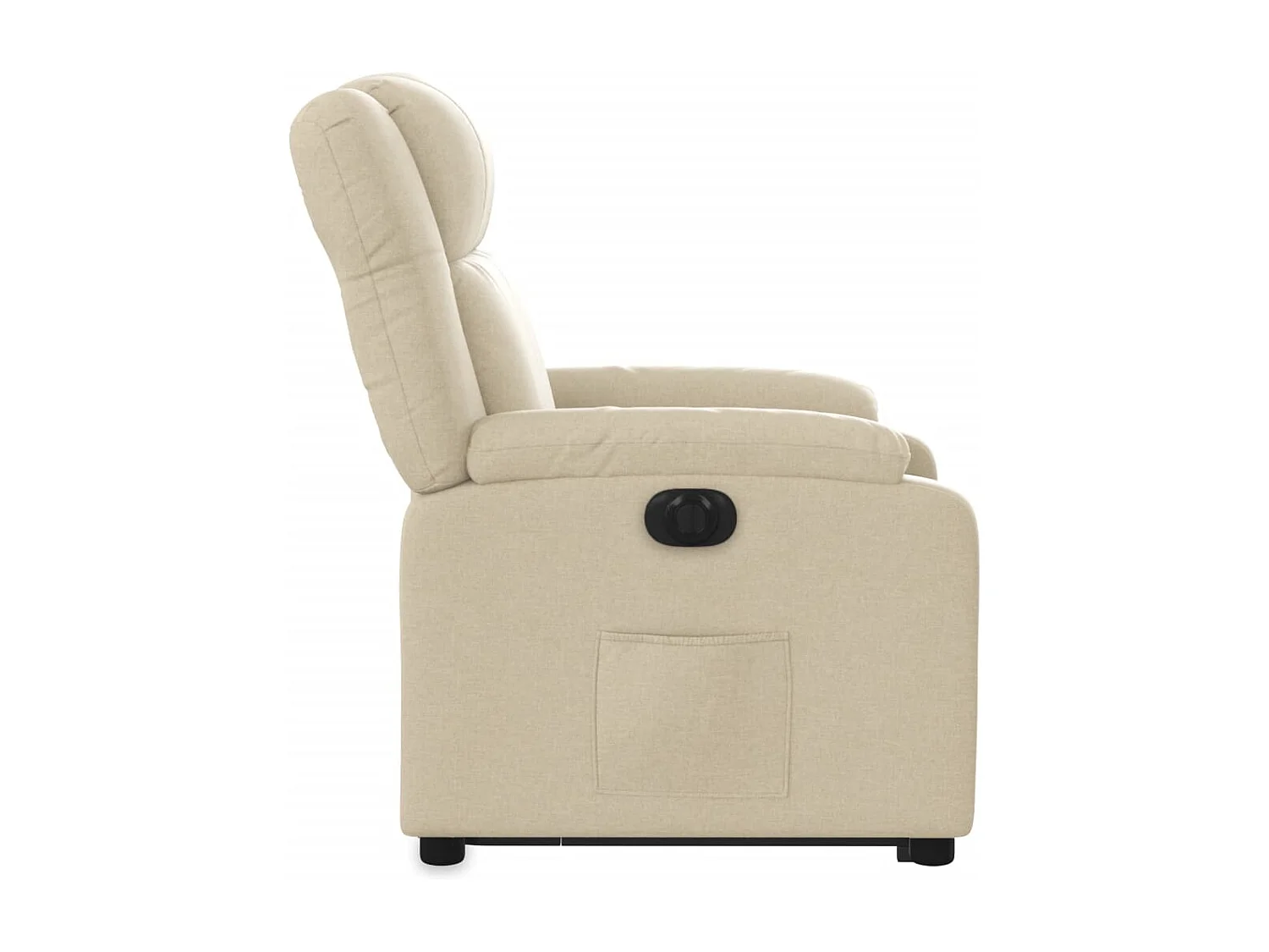 Relaxsessel mit Aufstehhilfe Elektrisch | Lounge Sessel indoor Creme Stoff SHL59885