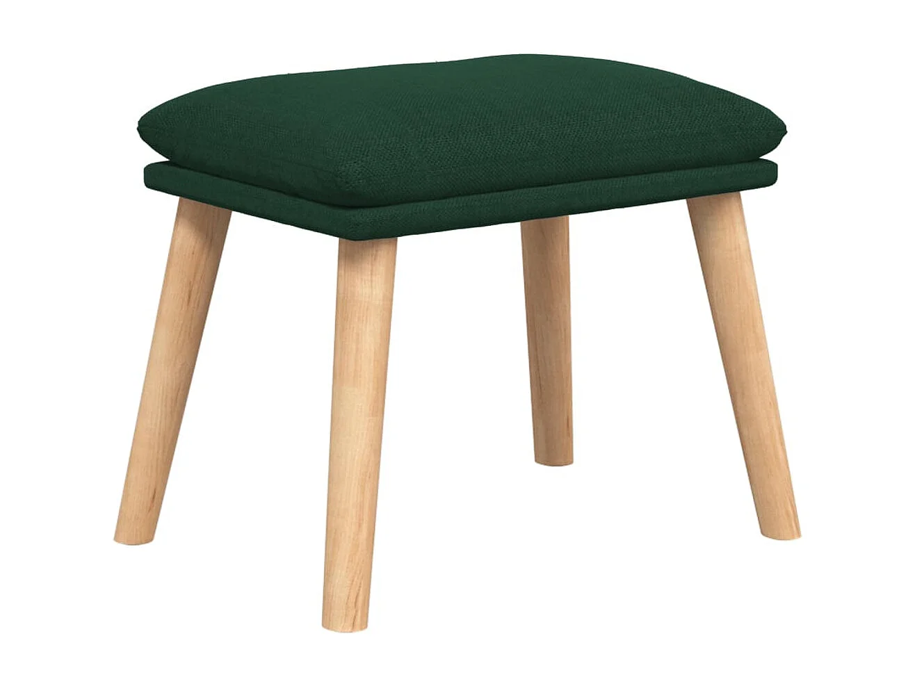 Fauteuil de relaxation Scandinave avec repose-pied Vert foncé Tissu SHL3393