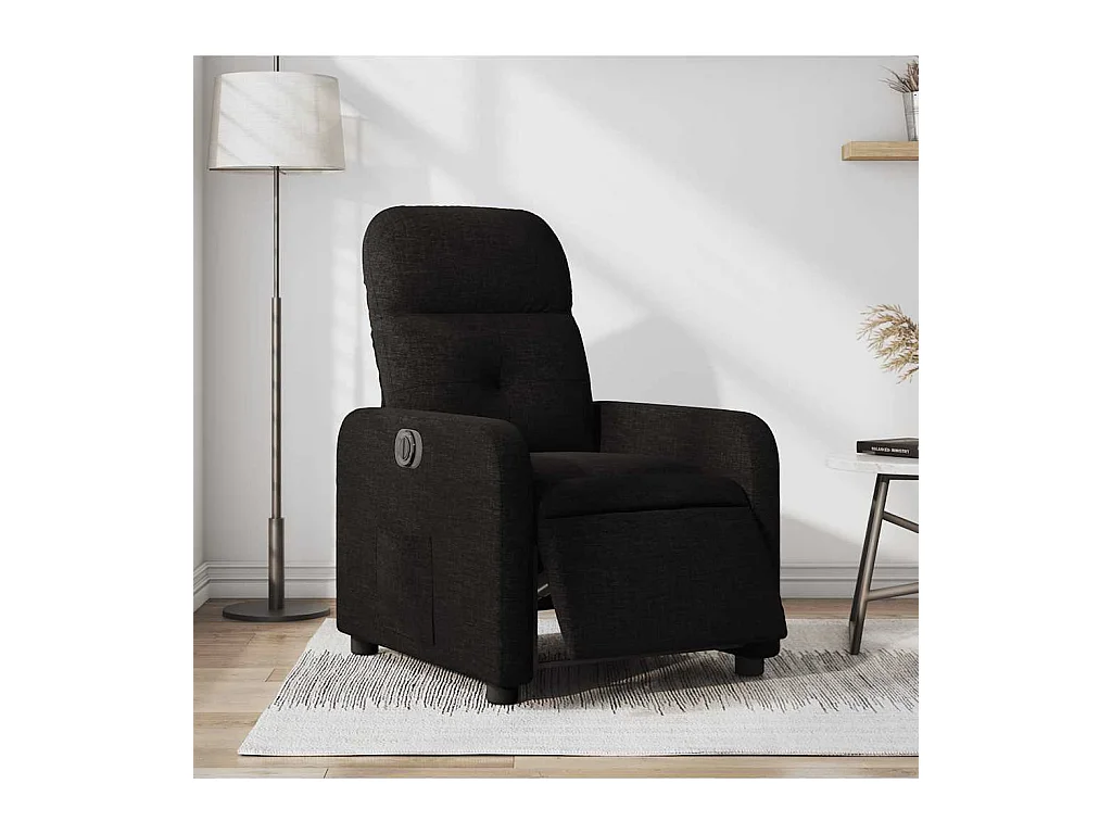 Sillón de relax | Silla | Sillón reclinable eléctrico de tela negro SHL6727