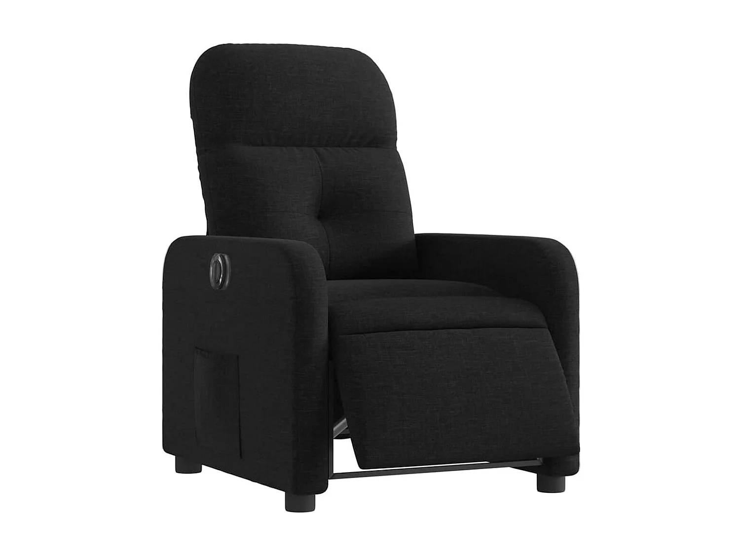 Fauteuil inclinable électrique-Chaise de relax-Fauteuil salon Noir Tissu SHL4855
