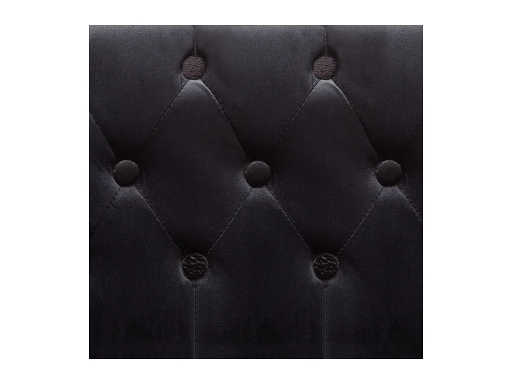 Fauteuil salon-Chaise d'appoint-Fauteuil noir velours SHL4254