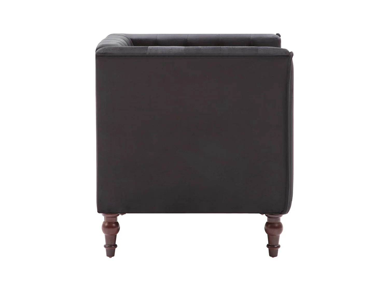 Sillón de salón | Silla de relax | Sillón de terciopelo negro SHL3414