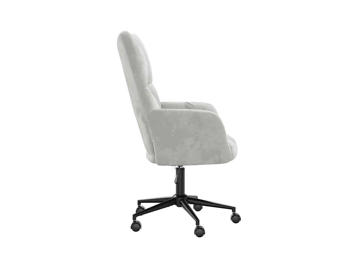 Sillón de relax | Silla de relax de terciopelo gris claro SHL6258