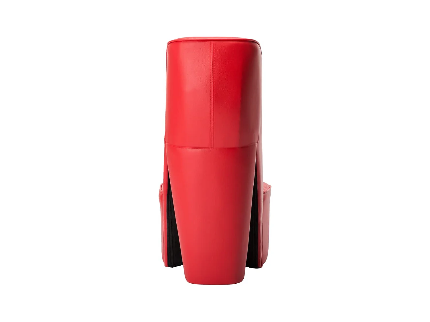 Cadeira estilo sapato de salto alto couro artificial vermelho SHL330241