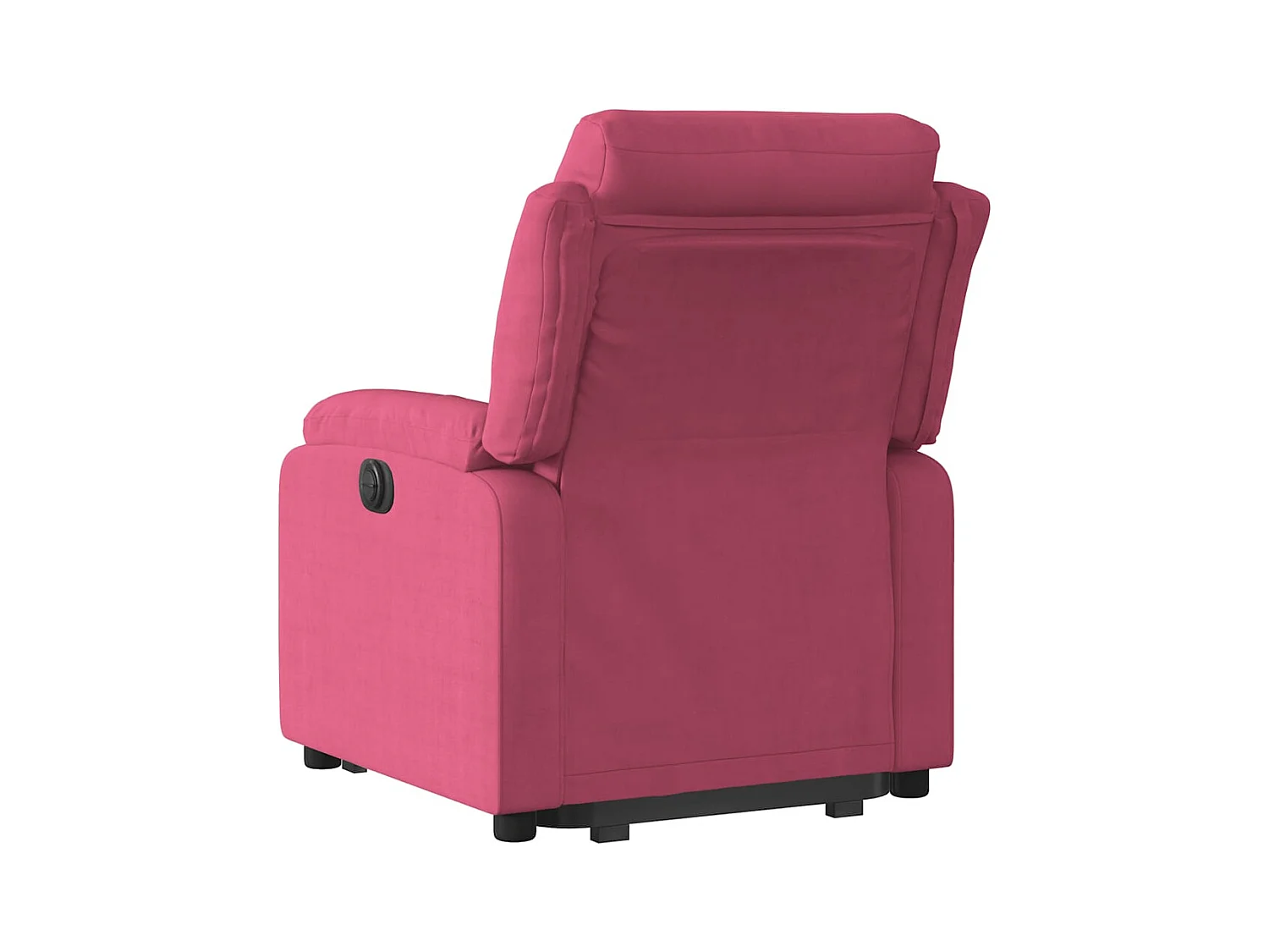 Poltrona massagens reclinável elevatória veludo vermelho tinto SHL837174